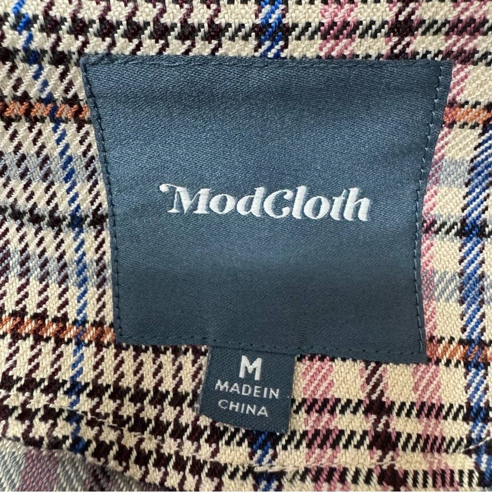 ModCloth Glen Plaid Double Breasted Blazer - Picture 11 of 14